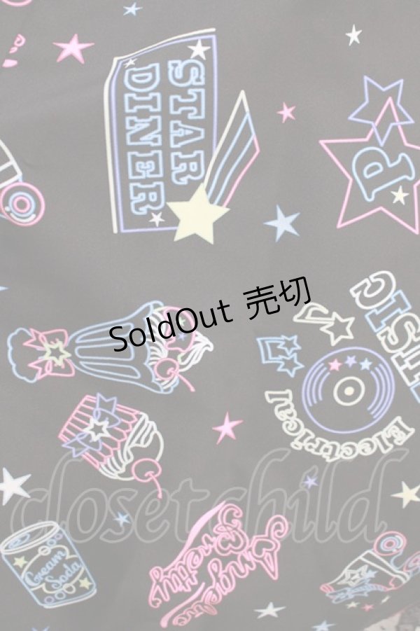 Angelic Pretty / Neon Star Dinerジャンパースカート Free ブラック H 