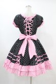 画像2: Angelic Pretty / Candy Popワンピース Free ブラック/ピンク H-24-05-19-1009-AP-OP-NS-ZH (2)