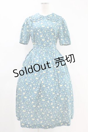 画像: Jane Marple / Manon Garden dress  ブルー H-24-06-03-022-JM-OP-KB-ZH