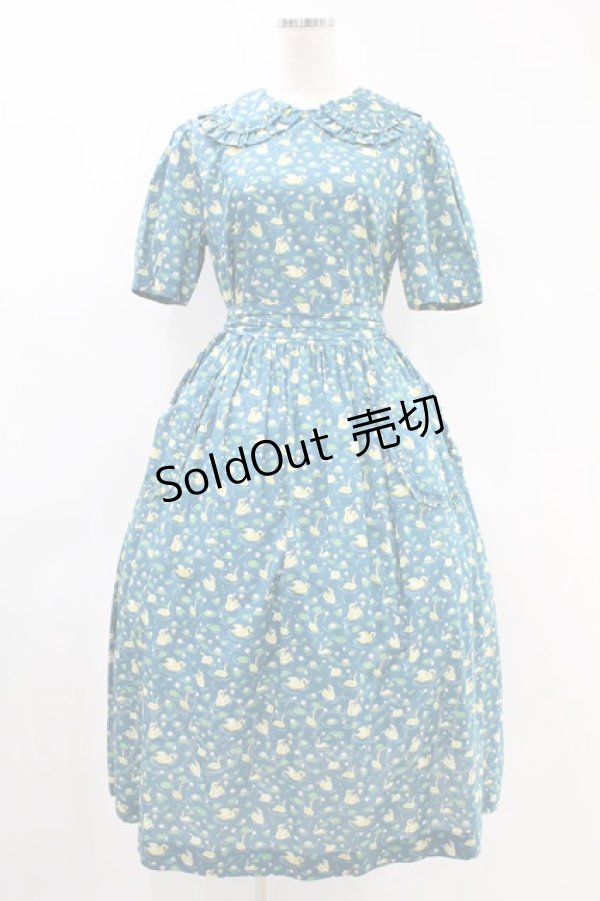 画像1: Jane Marple / Manon Garden dress  ブルー H-24-06-03-022-JM-OP-KB-ZH (1)