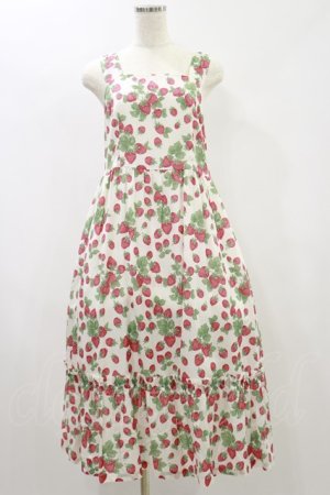 画像: Jane Marple / Strawberry gardenのストラップドレス Free 白 H-24-06-07-092-JM-OP-KB-ZH