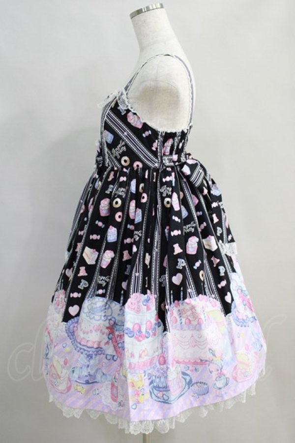 画像2: Angelic Pretty / Whip Factory ジャンパースカート free ブラック H-24-06-08-010-AP-OP-NS-ZH (2)