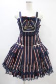 画像1: Angelic Pretty / トラディショナルジャンパースカート Free ネイビー H-24-06-09-1045-AP-OP-NS-ZH (1)