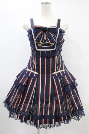 画像: Angelic Pretty / トラディショナルジャンパースカート Free ネイビー H-24-06-09-1045-AP-OP-NS-ZH