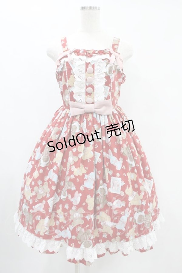 画像1: Angelic Pretty / Vintage Toysジャンパースカート Free レッド H-24-06-09-1046-AP-OP-NS-ZH (1)