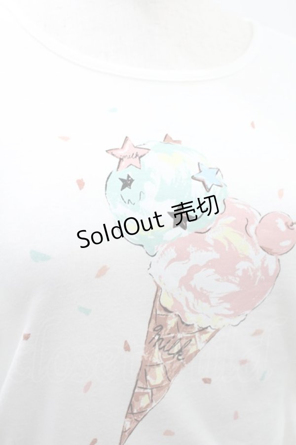 画像3: MILK / ICE CREAM Tee  白 H-24-06-10-1031-ML-TO-KB-ZH (3)