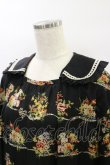 画像4: Jane Marple / Jubilee flowersサテンカラードレス  ブラック H-24-06-13-076-JM-OP-KB-ZH (4)