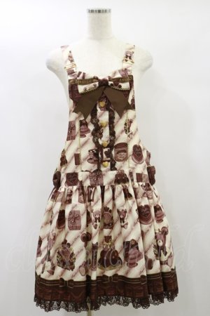 画像: Angelic Pretty / Bear’s Chocolaterieサロペット Free アイボリー H-24-06-19-096-AP-OP-NS-ZH