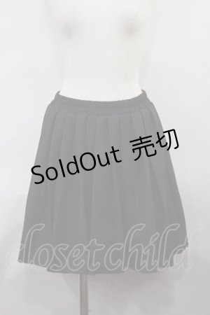 画像: NieR Clothing / タックギャザースカート  黒 H-24-06-20-012-PU-SK-KB-ZH