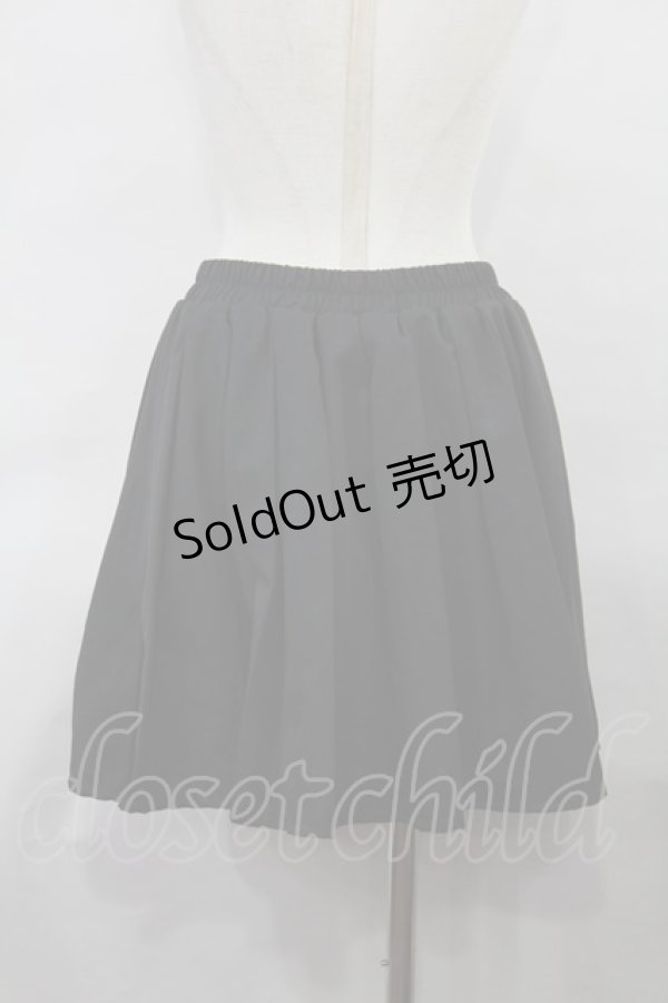 画像2: NieR Clothing / タックギャザースカート  黒 H-24-06-20-012-PU-SK-KB-ZH (2)