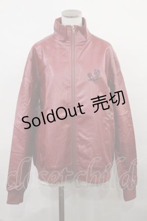 画像: NieR Clothing / レザーBLOUSON JACKET  ボルドー H-24-06-20-030-PU-JA-KB-ZT-CL001