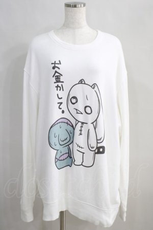 画像: NieR Clothing / プリントSWEAT  2XL 白 H-24-06-21-028-PU-TO-KB-ZT071