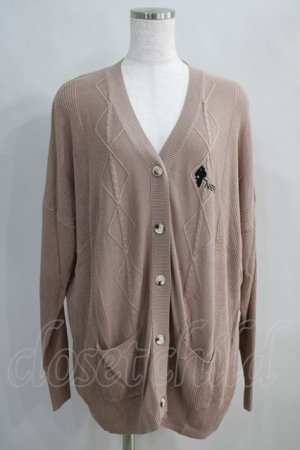 画像: NieR Clothing / MILK COCOA KNIT CARDIGAN  ブラウンベージュ H-24-06-21-030-PU-TO-KB-ZT071