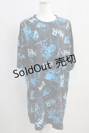 画像: NieR Clothing / 肩ZIP BIG T  黒 H-24-06-21-032-PU-TO-KB-ZH