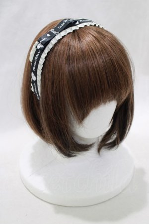 画像: Rose Marie seoir / princess ribbon headband - ブラック H-24-06-24-1068-EL-AC-NS-ZH