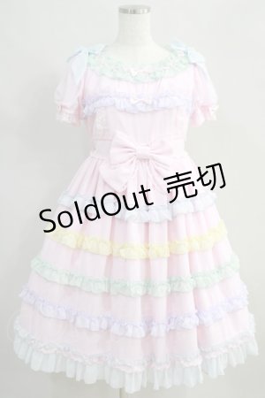 画像: Angelic Pretty / しゃぼん玉ワンピース Free ピンク H-24-06-24-1009-AP-OP-NS-ZH