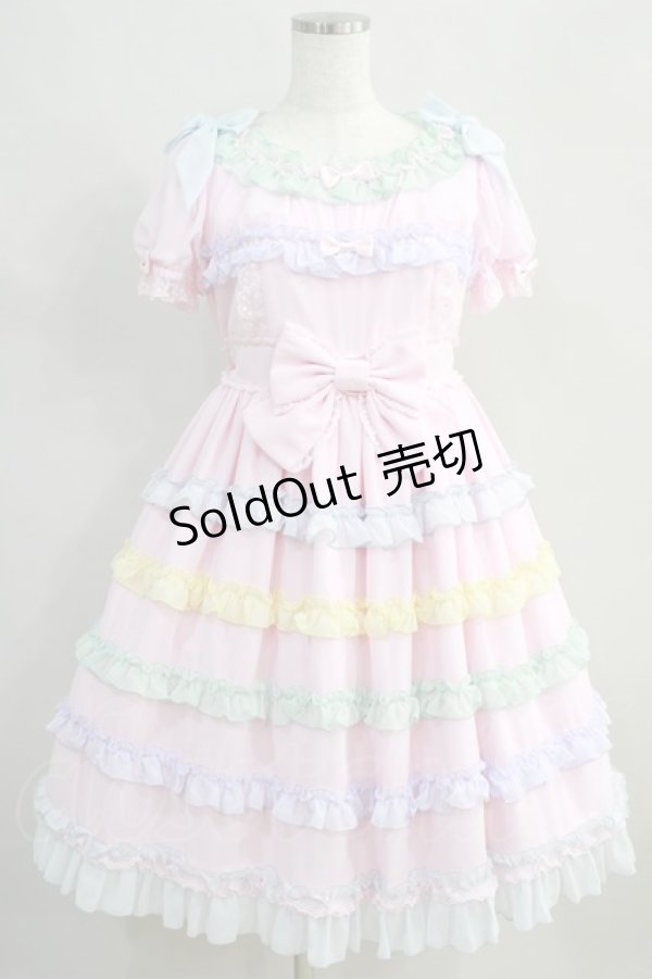 画像1: Angelic Pretty / しゃぼん玉ワンピース Free ピンク H-24-06-24-1009-AP-OP-NS-ZH (1)