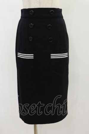 画像: MILK / Sailorタイトスカート  ブラック H-24-06-27-049-ML-SK-KB-ZH