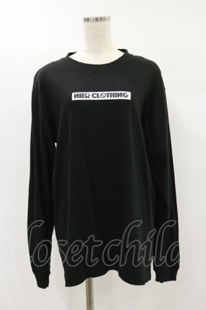 画像: NieR Clothing / BOX LOGO BLACK CUTSEW M 黒 H-24-06-27-039-PU-TO-KB-ZH