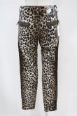 画像2: HYSTERIC GLAMOUR / LEOPARD柄スリムパンツ 28インチ ブラウン H-24-07-03-1008-PU-PA-KB-ZH (2)