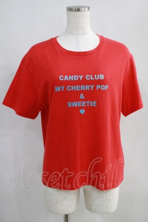 画像: Candy Stripper / SWEET THINGS Tee 2 レッド H-24-07-03-024-PU-TO-KB-ZT151