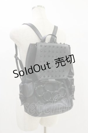 画像: Vixxsin / メリケンサックBACK PACK  黒 H-24-07-05-004-PU-BG-KB-ZH