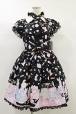 画像1: Angelic Pretty / ドリーミィドールハウスワンピース Free ブラック H-24-07-06-088-AP-OP-NS-ZH (1)