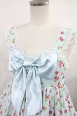 画像4: Angelic Pretty / いちごシフォンティアードジャンパースカート Free サックス H-24-07-10-004-AP-OP-NS-ZH (4)