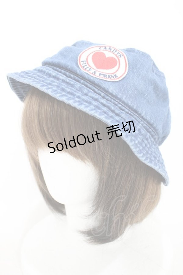 画像1: Candy Stripper / DENIM HAT  ブルー H-24-07-11-036-PU-AC-KB-ZH (1)