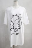 画像1: NieR Clothing / HARF SLEEVE CUTSEW【オールしてます】  白 H-24-07-11-1026-PU-TO-KB-ZT319 (1)