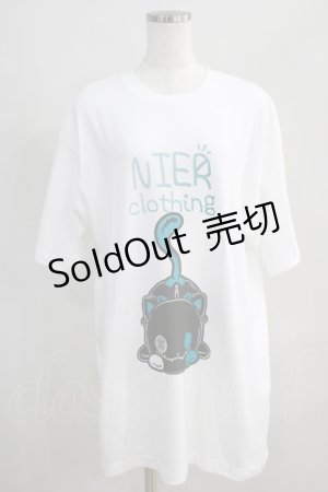 画像: NieR Clothing / プリント半袖CUTSEW XL 白 H-24-07-11-1028-PU-TO-KB-ZT280