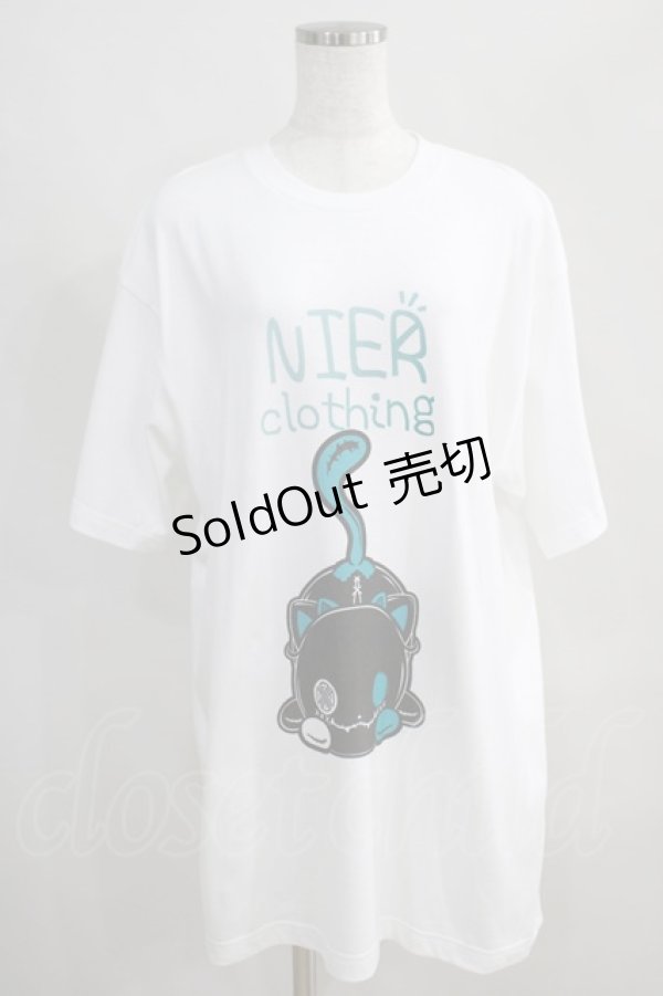 画像1: NieR Clothing / プリント半袖CUTSEW XL 白 H-24-07-11-1028-PU-TO-KB-ZT280 (1)