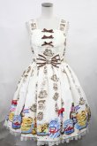 画像1: Angelic Pretty / Honey Cake切替ジャンパースカート Free 生成り H-24-07-12-1003-AP-OP-NS-ZH (1)