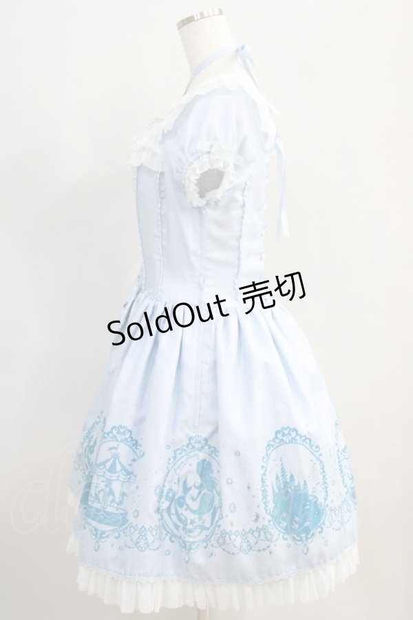 画像2: Angelic Pretty / Aqua Princessワンピース Free サックス H-24-07-20-001-AP-OP-NS-ZH (2)