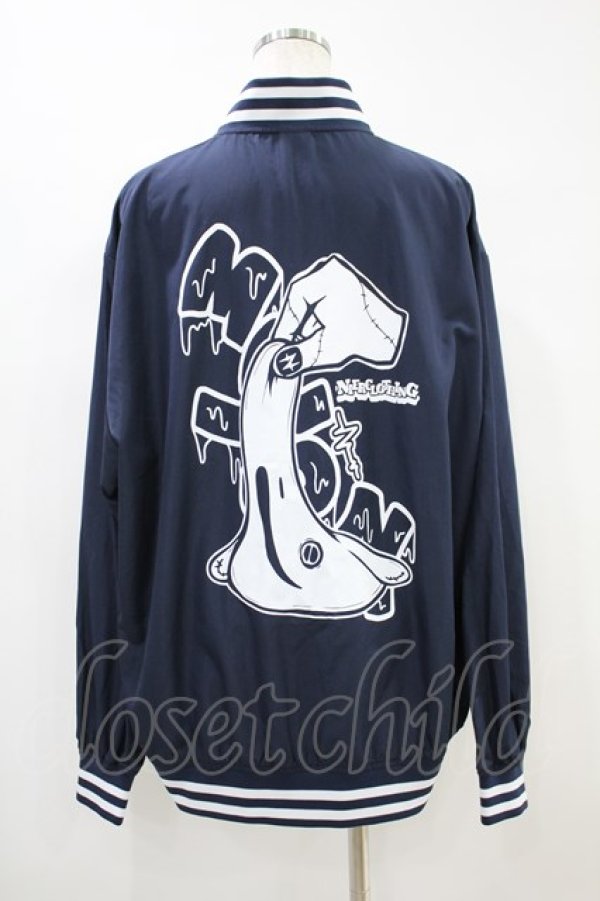 画像2: NieR Clothing / LIGHT BLOUSON JACKET XL ネイビー H-24-07-21-1049-PU-JA-KB-ZT113 (2)