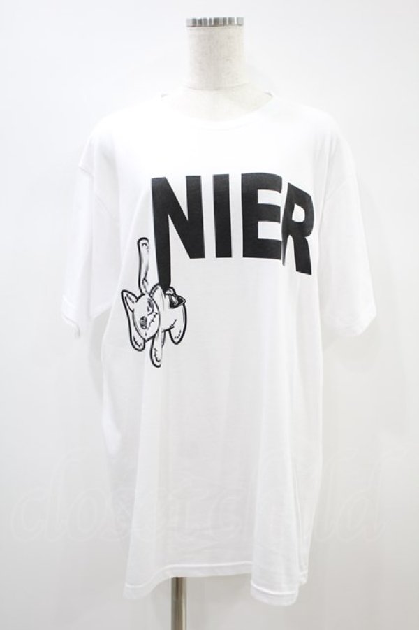 画像1: NieR Clothing / プリント半袖CUTSEW XL 白 H-24-07-29-043-PU-TO-KB-ZT311 (1)