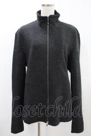 画像: MiDiom / Zip Knit Blouson  ブラック H-24-08-02-024-PU-JA-KB-ZT333