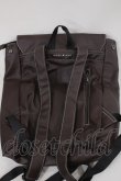 画像2: NieR Clothing / METAL LOGO PU LEATHER大容量BACKPACK  茶 H-24-08-03-1034-PU-BG-KB-ZH (2)