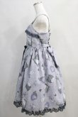 画像2: Angelic Pretty / Lady Cat Roomジャンパースカート Free グレー H-24-08-03-006-AP-OP-NS-ZH (2)