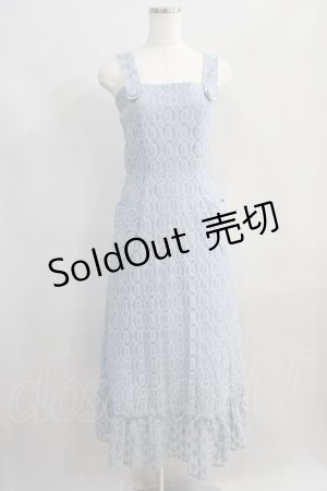 画像: LEBECCA boutique / 娘心とレースワンピース Free サックス H-24-08-03-012-EL-OP-NS-ZH