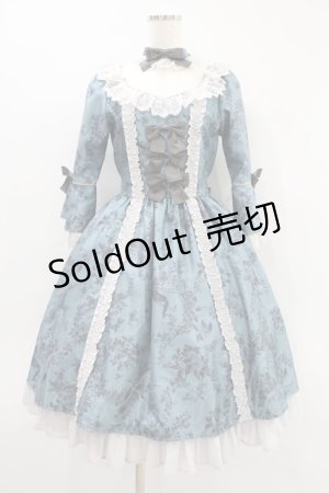 画像: Victorian maiden / Wunder gardenリボンドレス Free ピーコック H-24-08-05-1031-CL-OP-NS-ZH