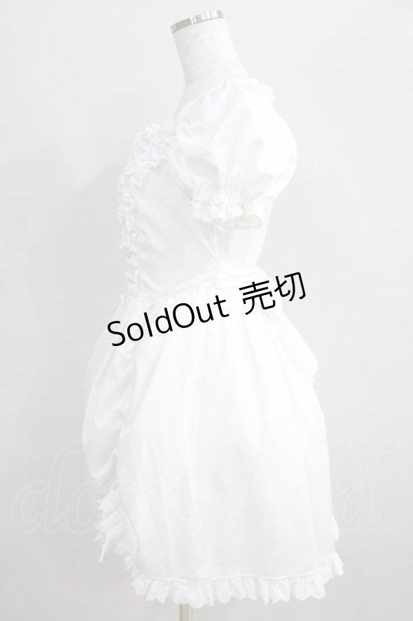 画像2: AVENCHUMU / Bone ribbon puff doll dress M オフ H-24-08-07-1023-LO-OP-NS-ZH (2)