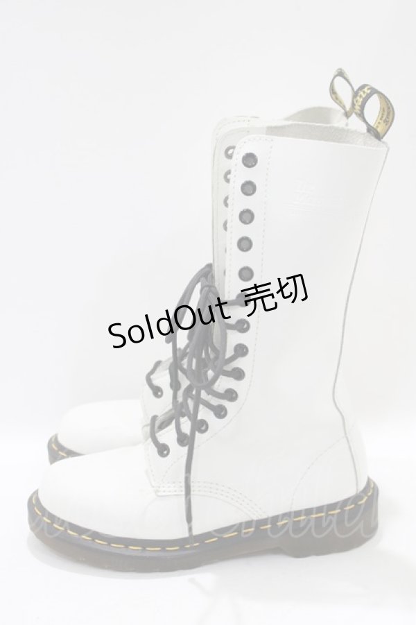 画像2: Dr.Martens （Getta Grip） / 14ホールブーツ UK4（約23cm） 白 H-24-08-08-092-PU-SH-KB-ZH (2)