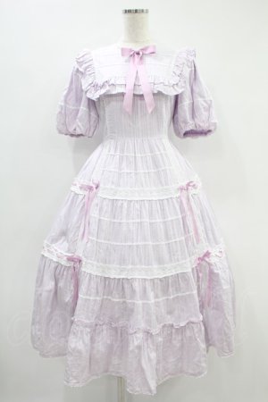 画像: Angelic Pretty / クレッシェンドティアードワンピース Free ラベンダー H-24-08-12-019-AP-OP-NS-ZH