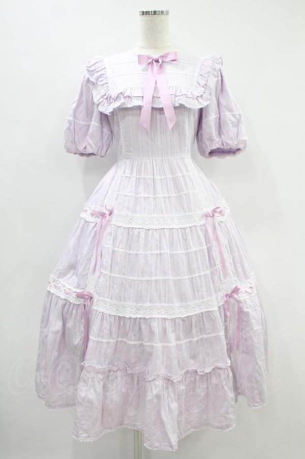 画像1: Angelic Pretty / クレッシェンドティアードワンピース Free ラベンダー H-24-08-12-019-AP-OP-NS-ZH (1)