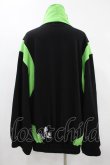 画像2: NieR Clothing / BICOLOR HIGH-NECK CYBER OUTER F 黒×緑 H-24-08-15-1059-PU-CO-KB-ZH (2)