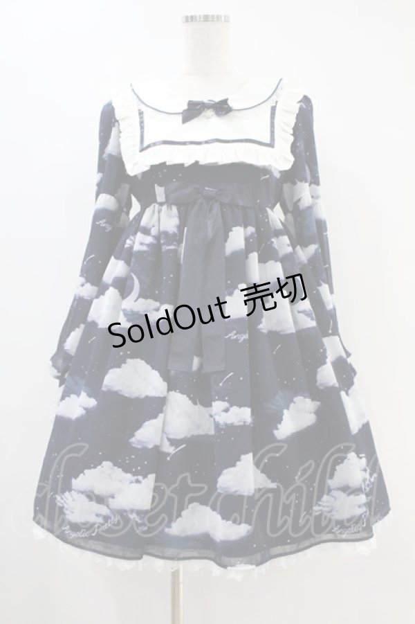 画像1: Angelic Pretty / Misty Sky Stellaワンピースセット Free ネイビー H-24-08-15-013-AP-OP-NS-ZH (1)