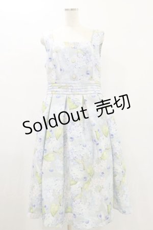 画像: Forest Wardrobe（海外ロリータブランド） / 森林のかご2.0 花柄ワンピースセット XL ブルーベリー＆あじさい/サックス H-24-08-17-066-LO-OP-NS-ZH