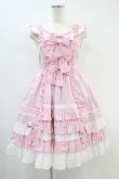 画像1: Angelic Pretty / Sweetフリルジャンパスカート Free ピンク H-24-08-20-1024-AP-OP-NS-ZH (1)