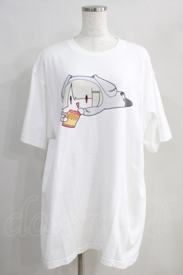 画像1: NieR Clothing / プリント半袖CUTSEW XL 白 H-24-08-21-1033-PU-TO-KB-ZT279 (1)